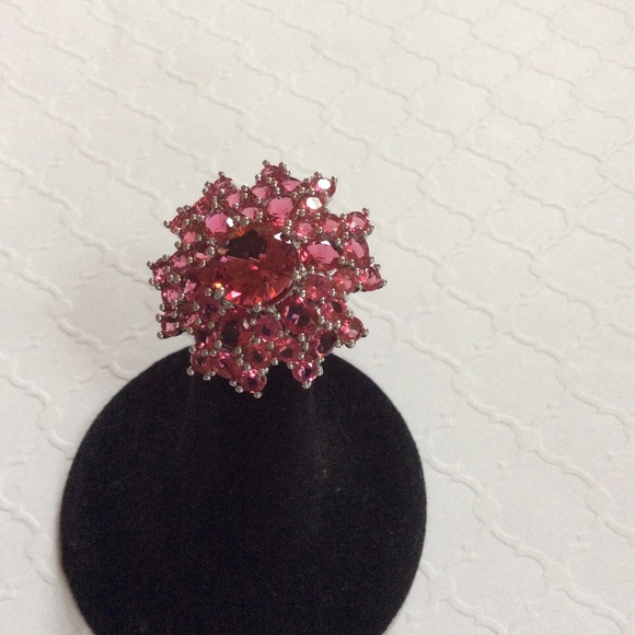 Sterling Silver Pink Garnet Floral Ring 925 size 7.5
New - Picture 6 of 9